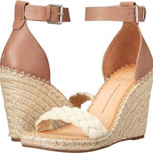 NEW Dolce Vita Nilton Wedge Espadrille Neutral Sandal Size 6